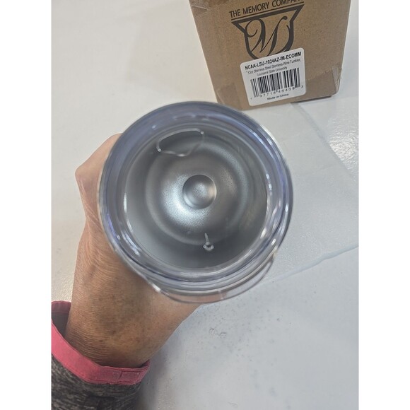 NCAA  LSU  Louisiana Tigers Logo Insulated Stainless Wine Tumbler 12 OZ - Picture 11 of 11